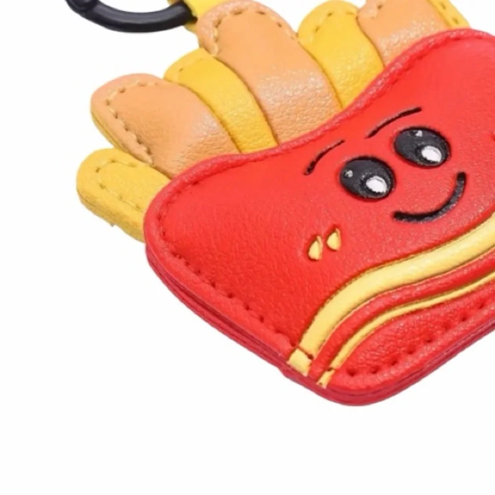 Cute Red and Yellow French Fry Keychain New